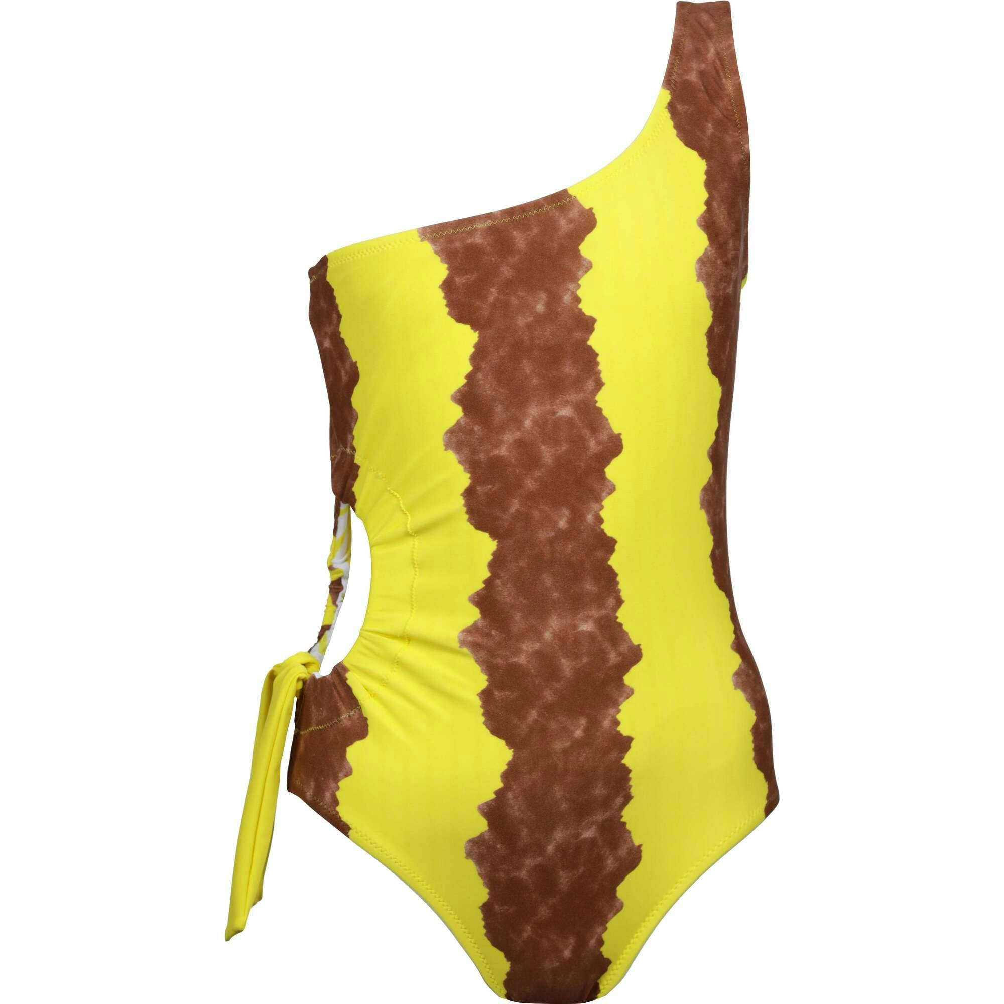 Elena Sleeveless One-Shoulder Cut-Out Swimsuit