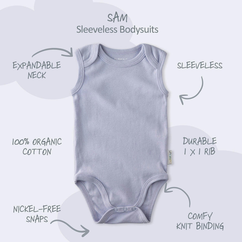 SAM 5-Pack Sleeveless Bodysuits