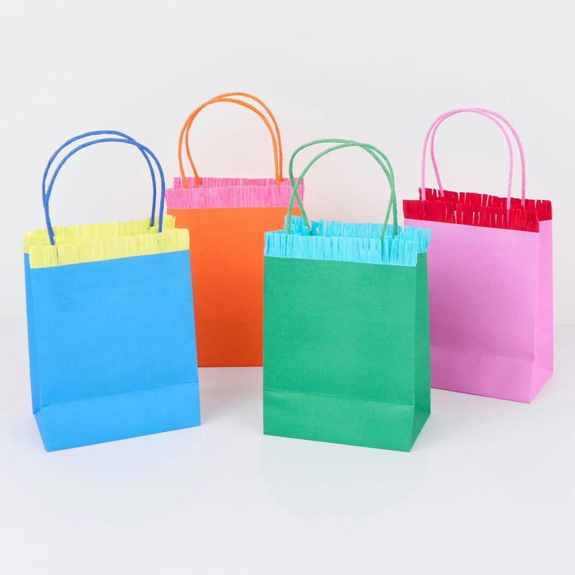 Bright Fringed Party Bags