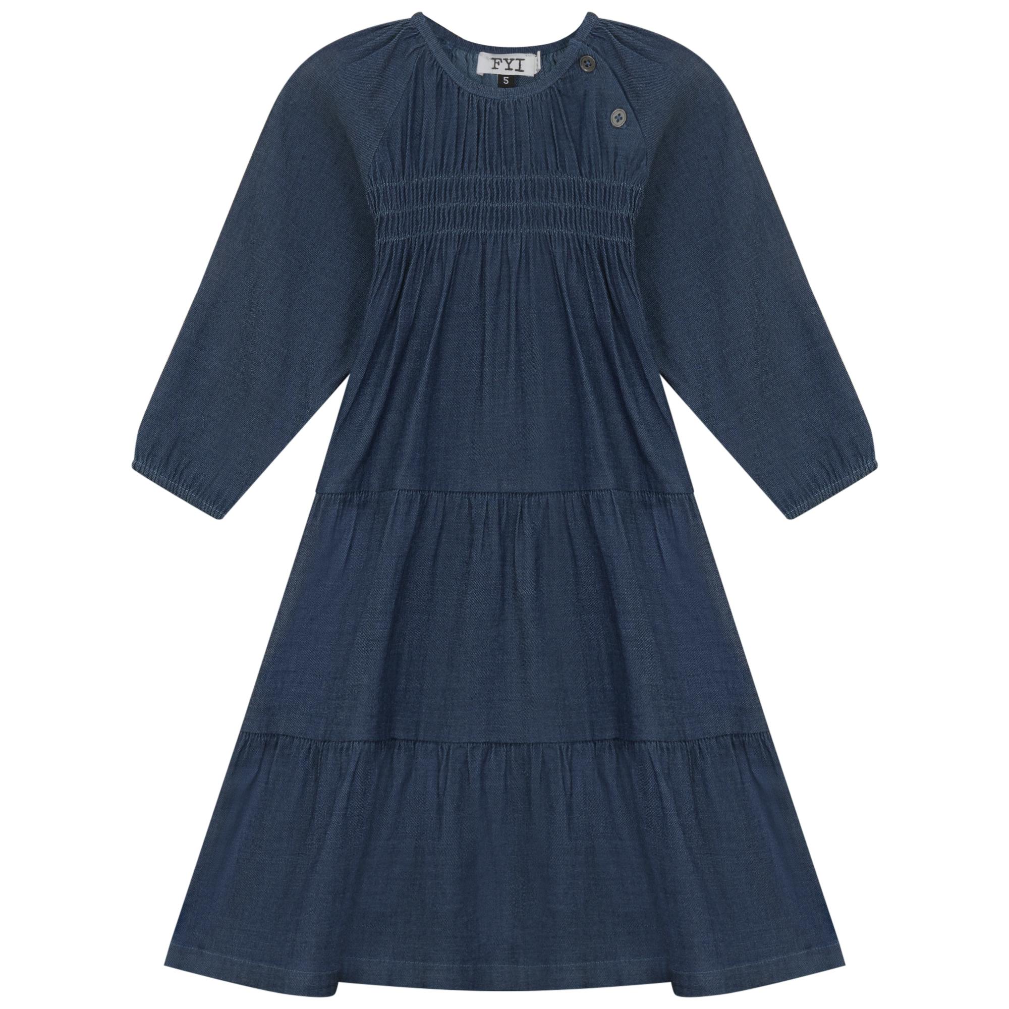 Denim Tiered Dress