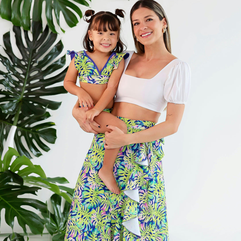 Women's Wrap Skirt - Montemar Print