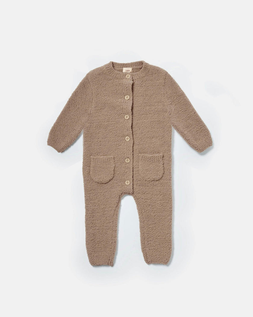 Long Sleeve Jumpsuit - Fuzzy