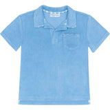 boys le marin blue french terry polo