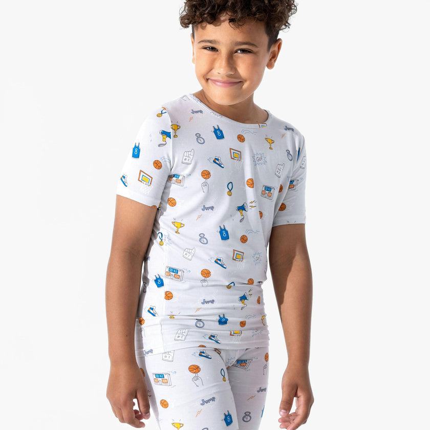 All Star Basketball Bamboo Kids Pajama Short Set