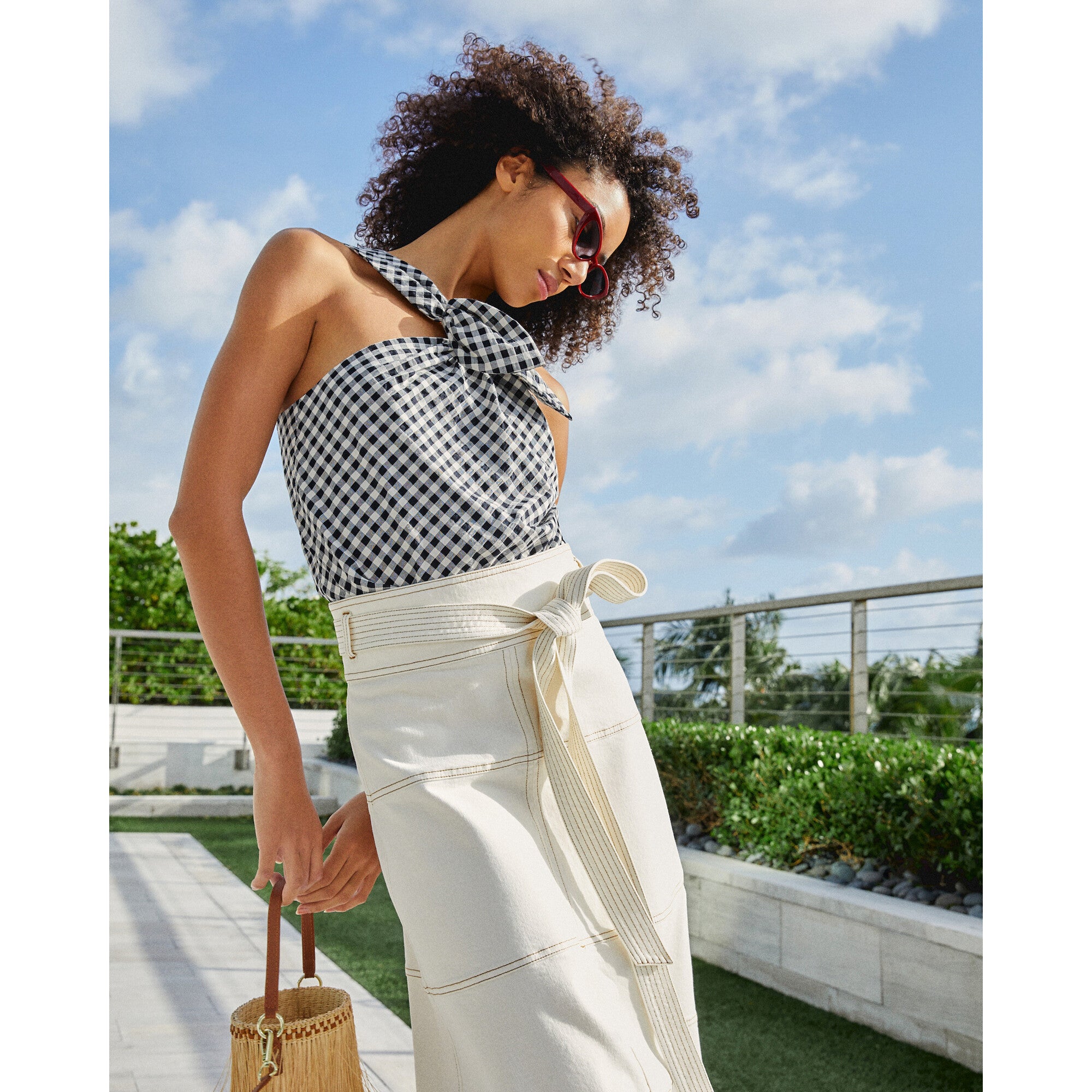 Women's Freya Top, Plaid