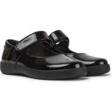 Girls Spiral Comet Suede Mary Jane, Black