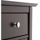 Chesterfield Wooden Floor Cabinet with Waffle Glass Door and Drawer