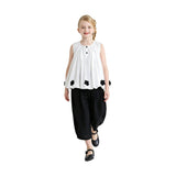 White Floral Pants Set