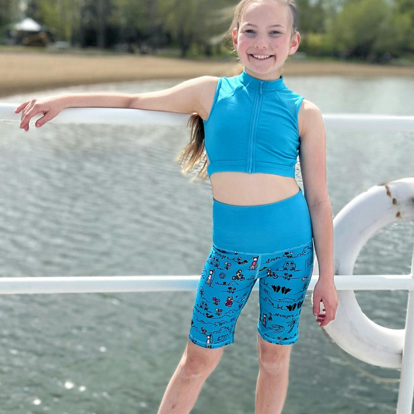 Diana - Printed Activewear Bike Shorts