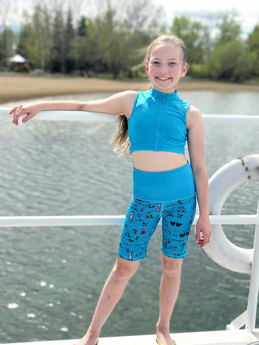 Diana - Printed Activewear Bike Shorts