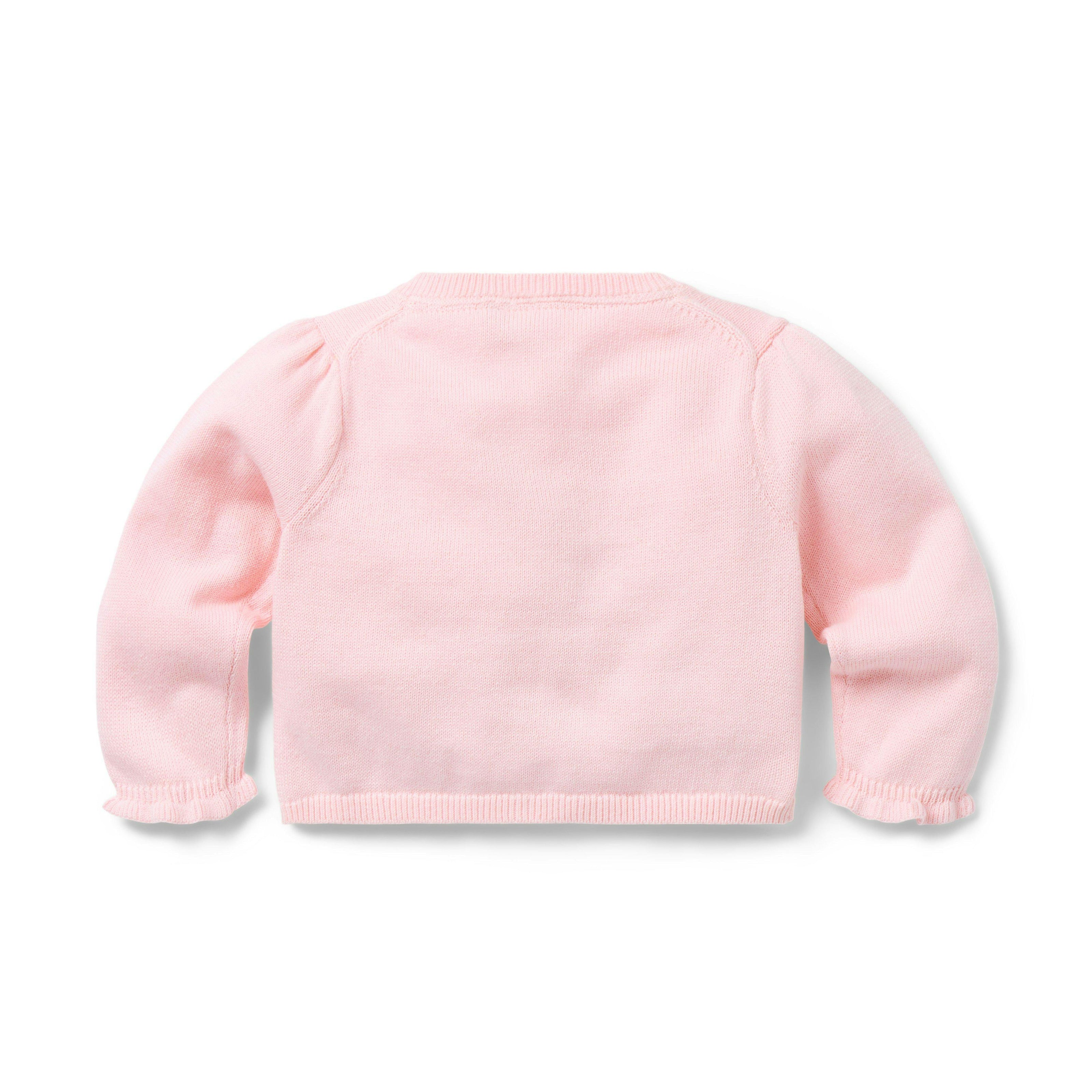 Baby Dog Ruffle Cardigan, pink
