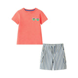 Boys Short Sleeve Tee & Quilted Short Set | Summer Shades