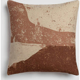 Canyon Layers Earth-Tone Brown Accent Pillow