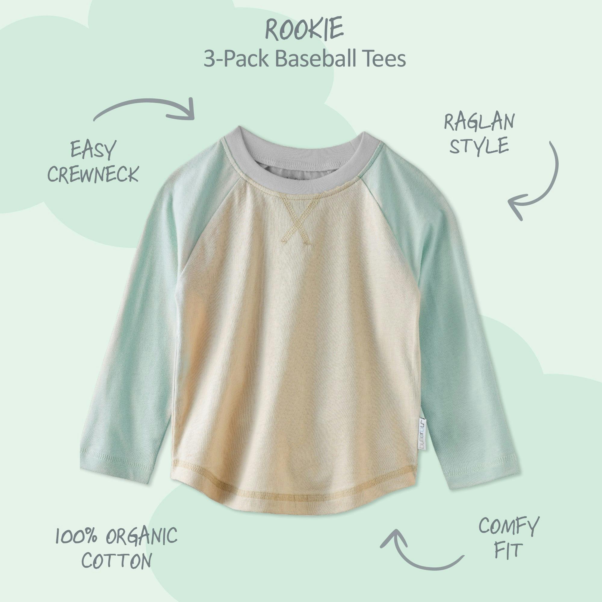 ROOKIE 3-Pack Baseball Tee