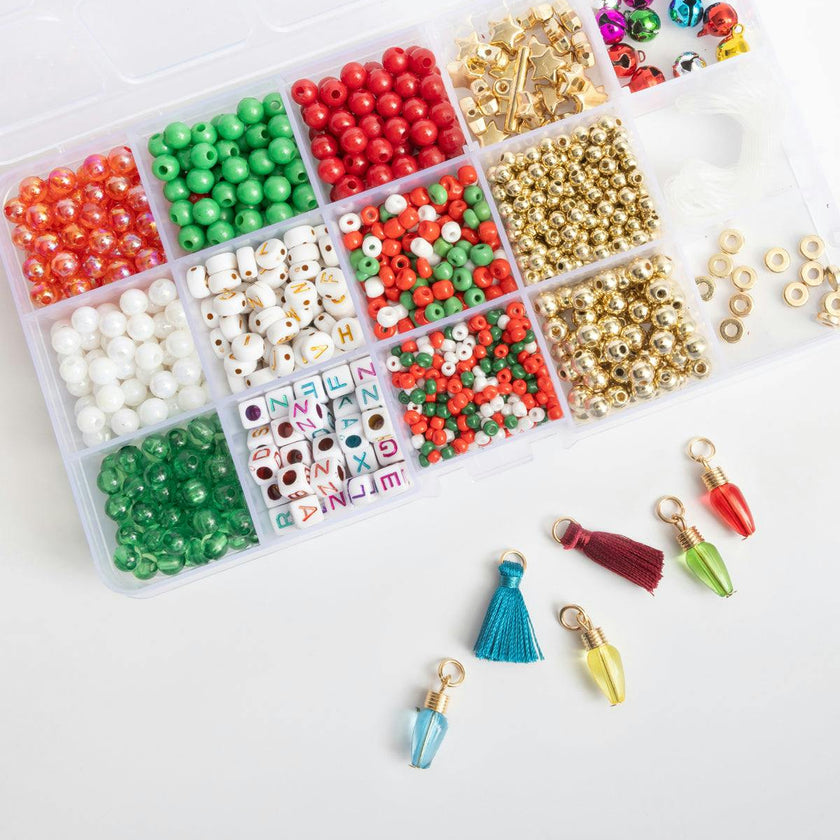 Christmas Bells and Lights Muliticolor DIY Bead Box Kit