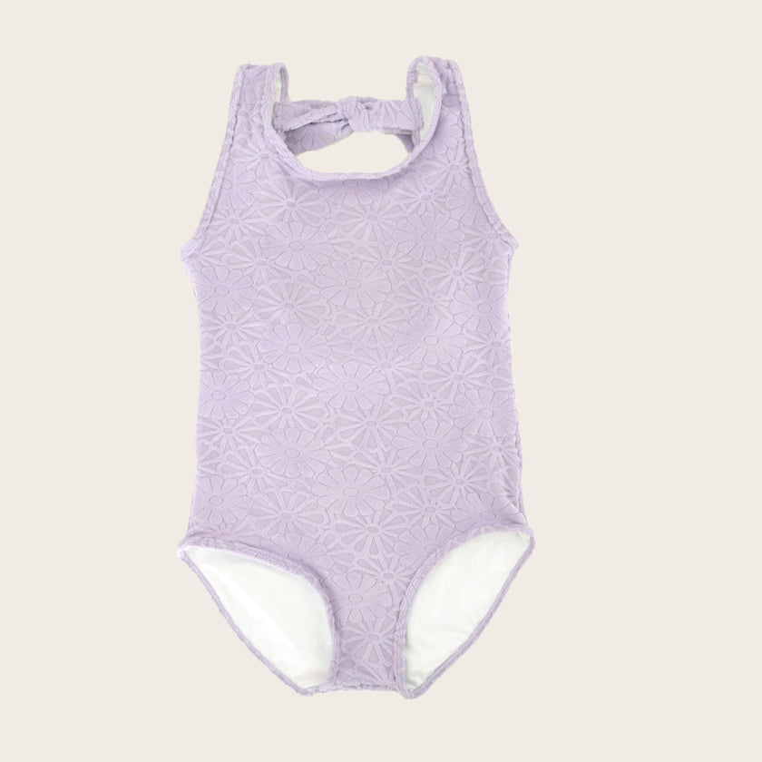 Terry Lavender Floral One Piece Tank