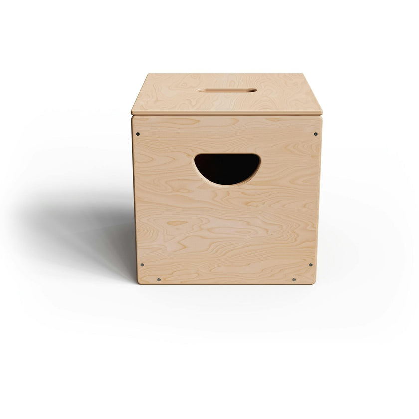 Wooden 14-inch Square Toy Box