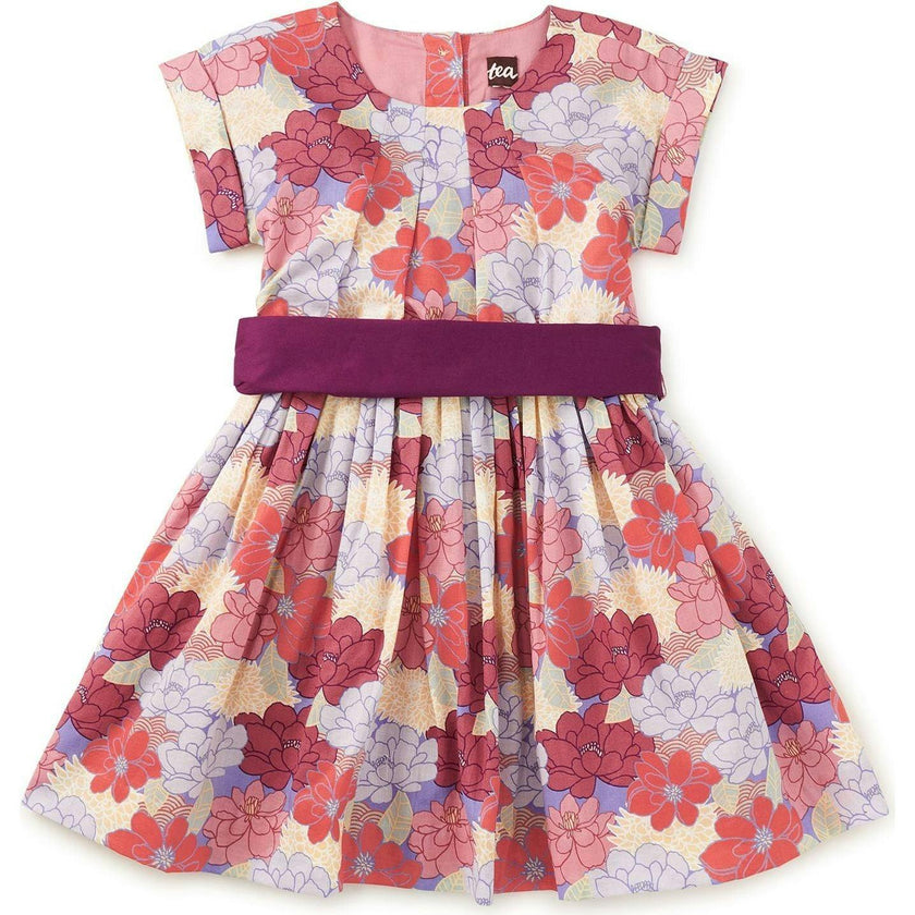 Organdy Sash Dress, Gold