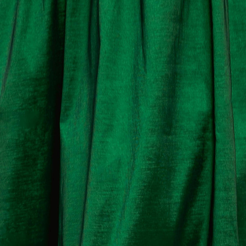 Cassie Dress in Green Taffeta
