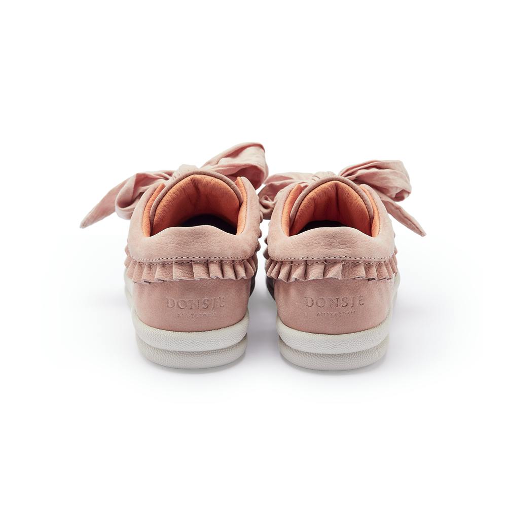 Lexley Sneakers | Coral Betting Leather