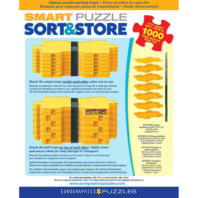 Smart Puzzle: Sort & Store Puzzle Tray Set