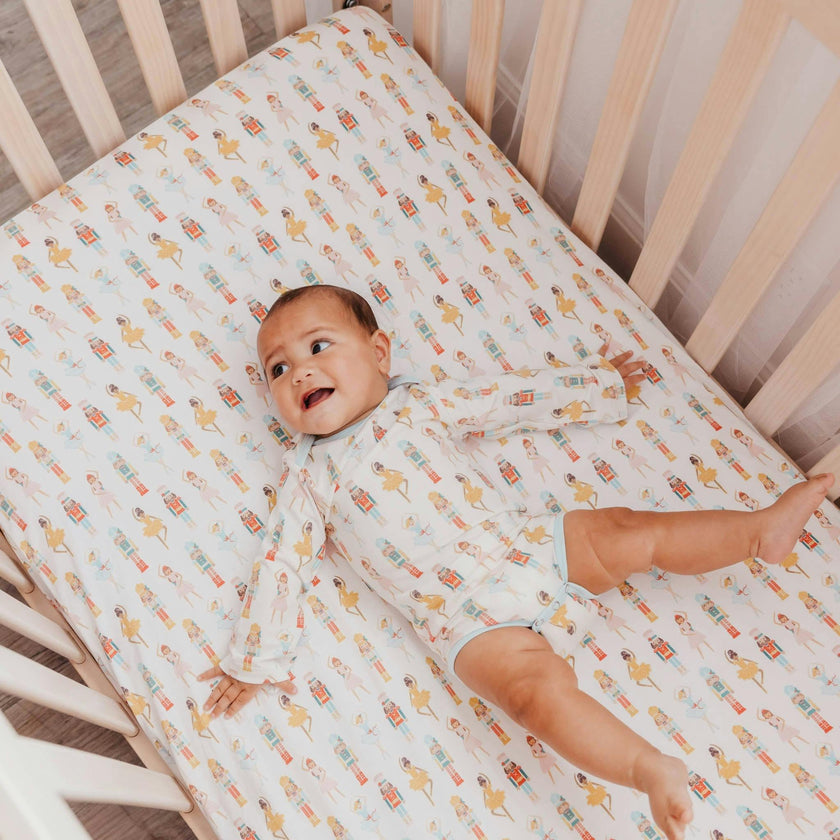 Premium Knit Fitted Crib Sheet - Juliet