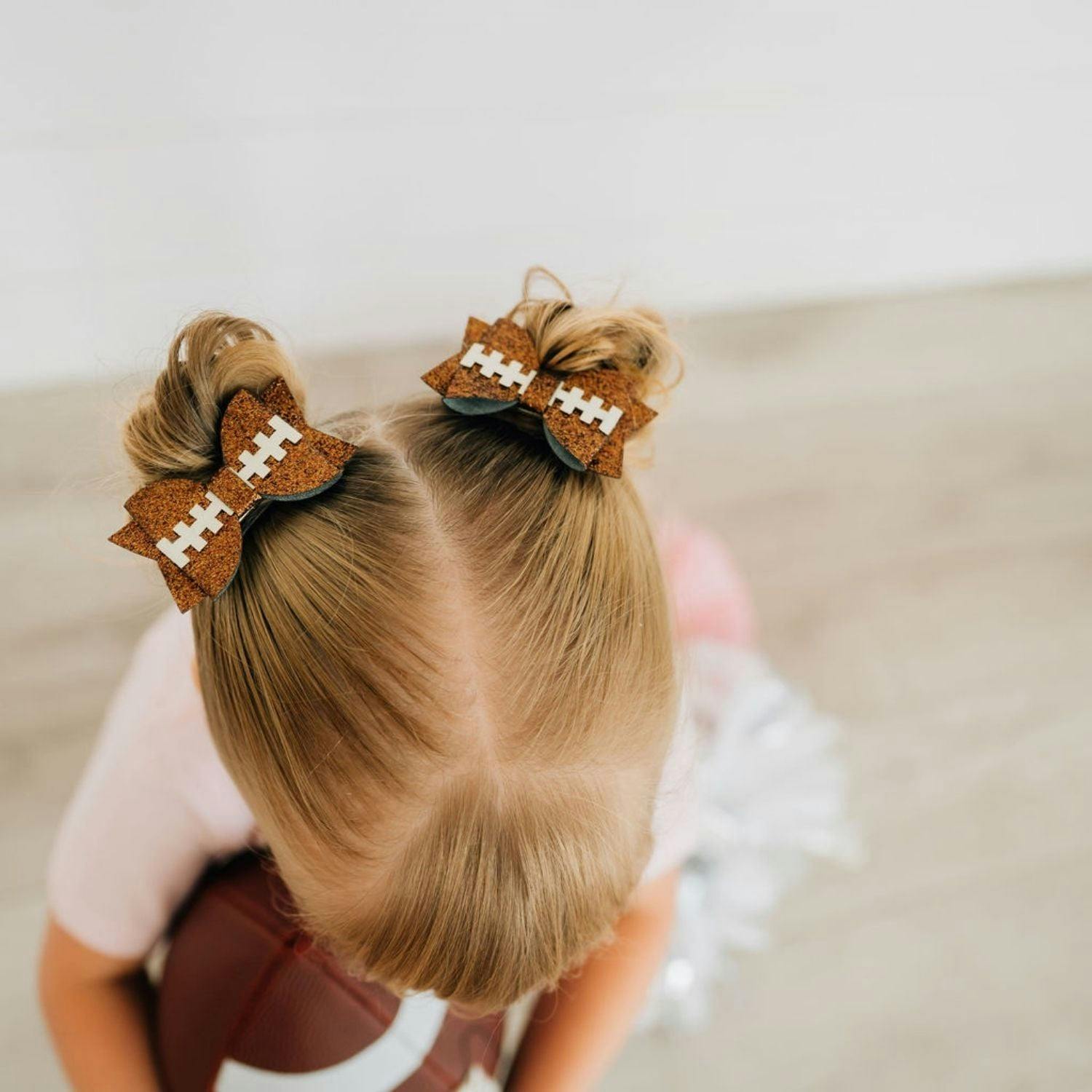 Game Day Glitter Bow Clip Set