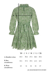 Jillian Dress in Mint Embroidery