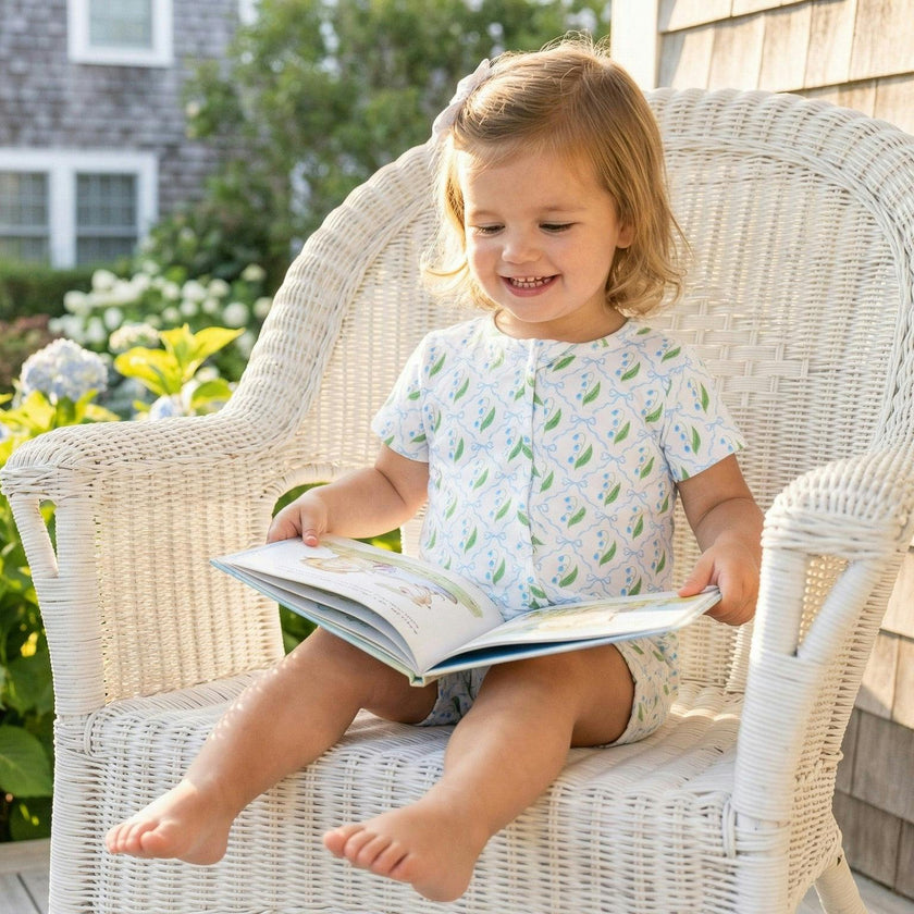 Bluebell Bows Short Sleeve & Shorts Bamboo Sleeper