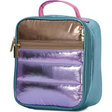 Icy Color Block Puffer Lunch Tote