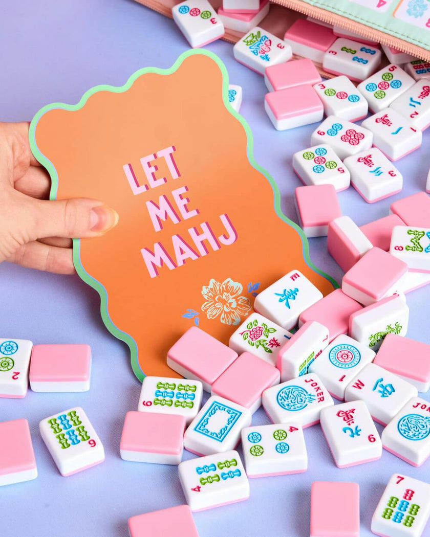 Mahjong Shuffler Cards - set of 4 matte cards