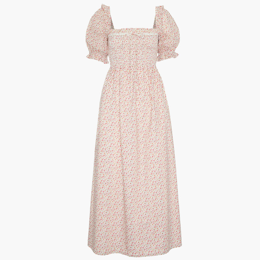 The Scarlett Nap Dress - Ivory Geo Ditsy
