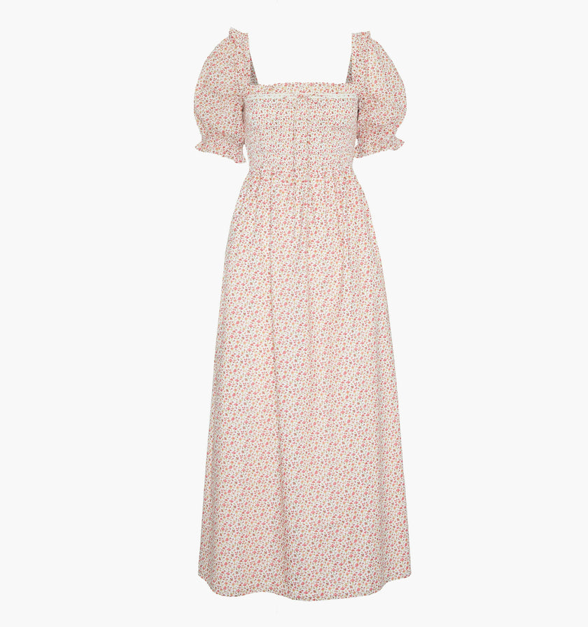 The Scarlett Nap Dress - Ivory Geo Ditsy
