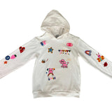 Graffiti Ice Cream Hoodie And Pant Set, White