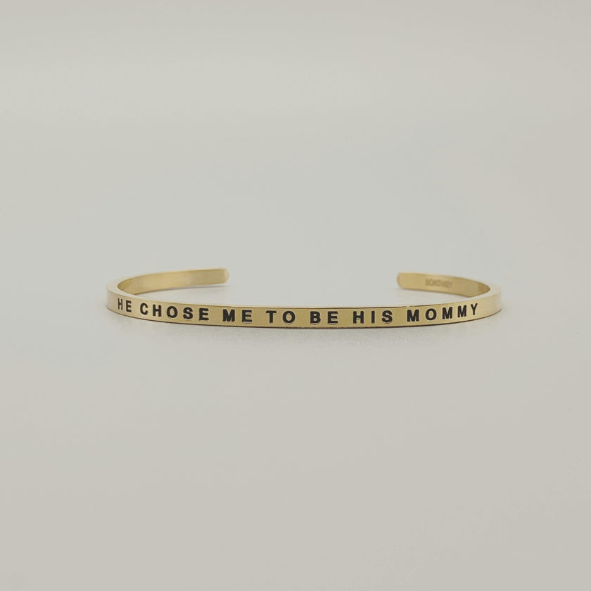 Women's "He Chose Me to Be His Mommy" Bracelet