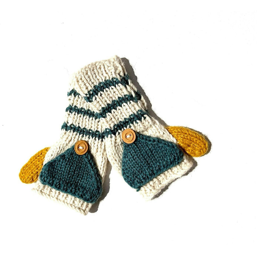 Kids Fingerless Fold-Over Mittens