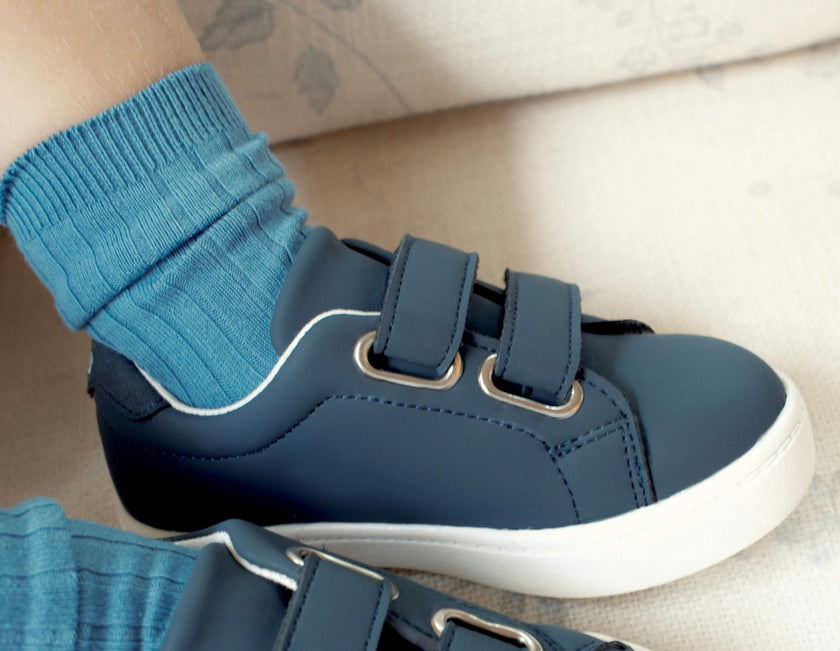 The Leather in Navy