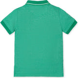 Organic Short Sleeve Knit Pique Polo Shirt, Green