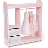 Fantasy Fields by Teamson Kids - Fashion Twinkle Star Prints Jasmine Toy Dress Up Unit Kids Furniture - Pink