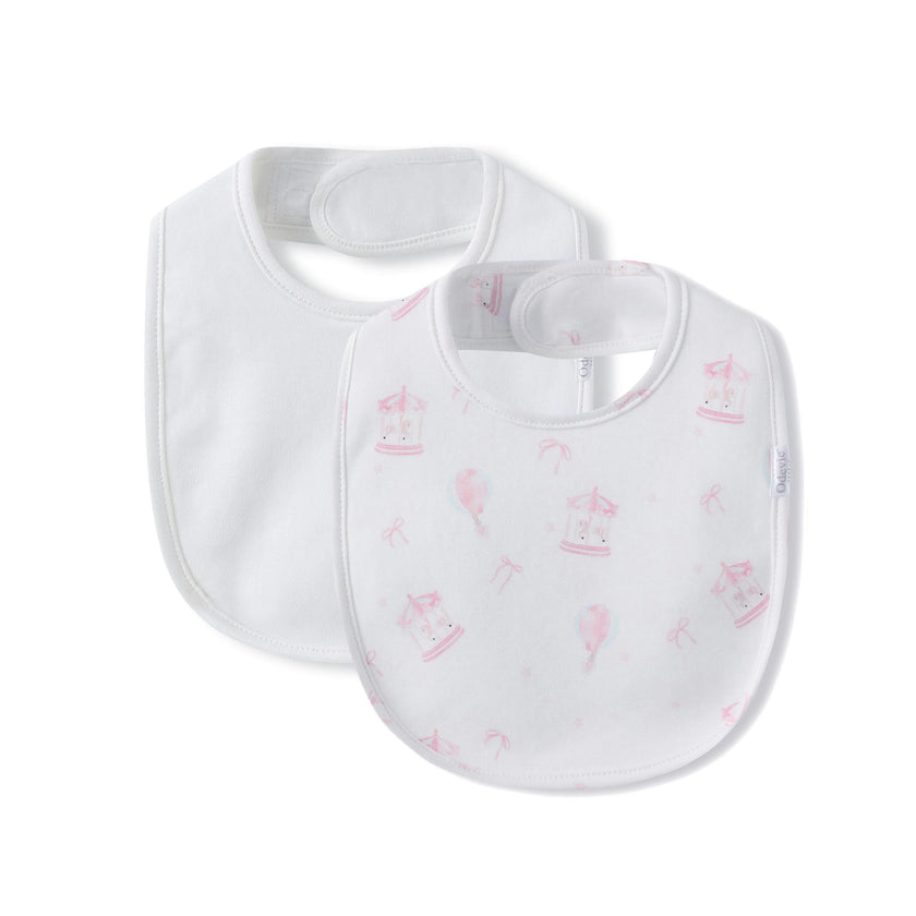 Magnetic Bib 2-Pack - Carousel