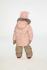 Baby Two Piece Snowsuit Pink Animal Print