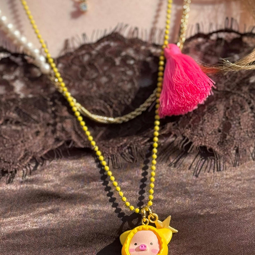 PUDDLE  PIGGY NECKLACE