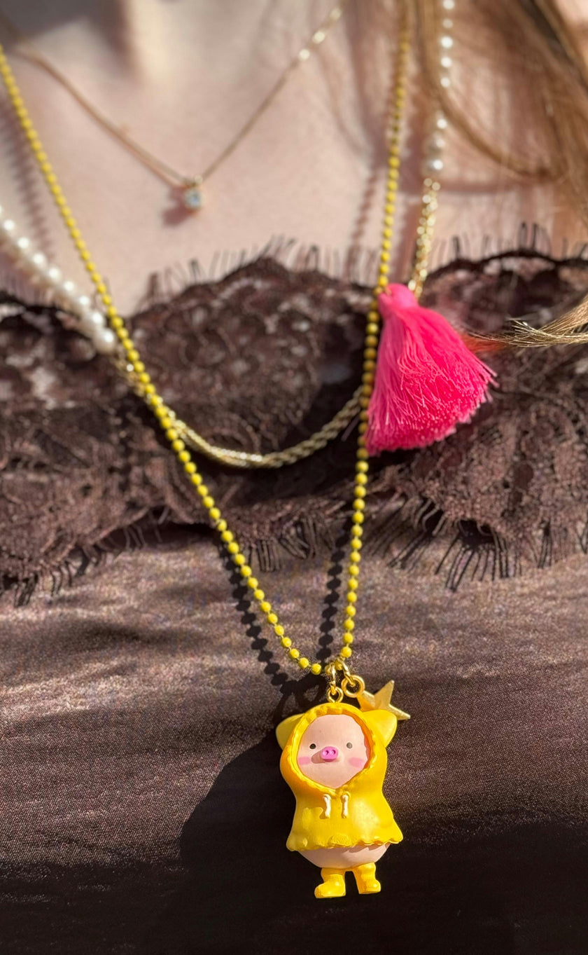 PUDDLE  PIGGY NECKLACE