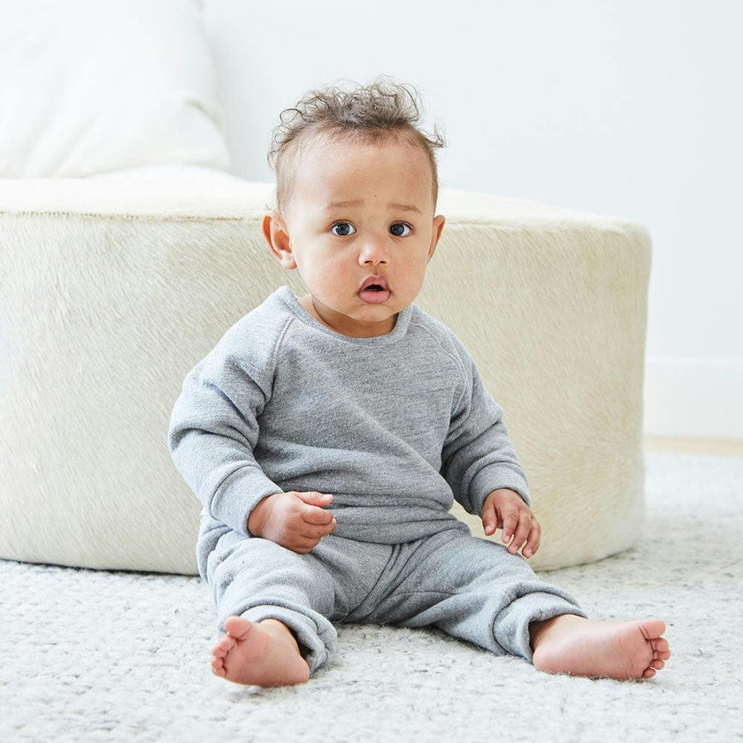 Heathered Vintage Sherpa Sweatshirt and Sweatpant Set