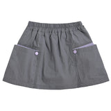 Gray Skirt with Pocket Trim