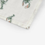 Mint Lobster Bamboo Two-Piece Burp Cloth Set