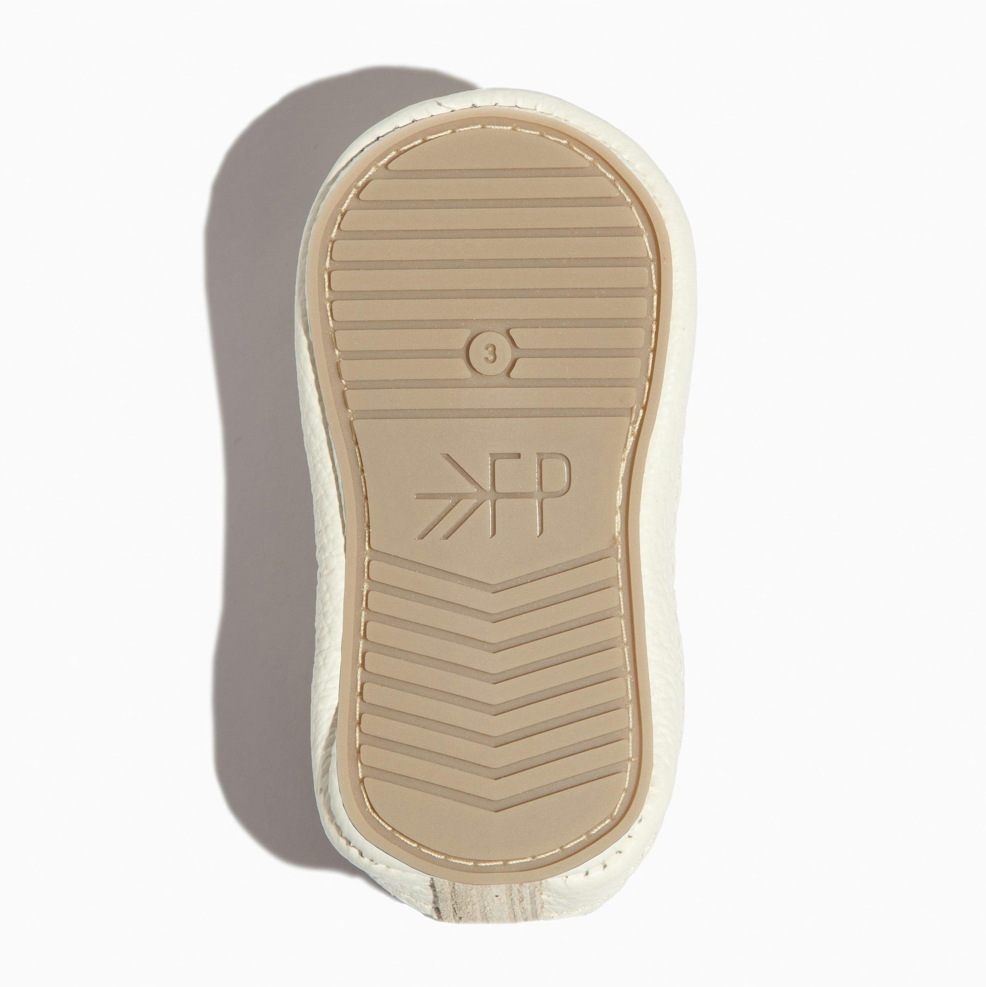 Oat Ribbed Slip On Baby Shoe