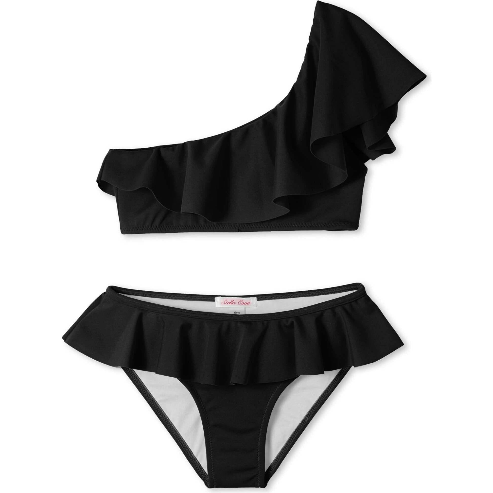 Ruffle One Shoulder Bikini