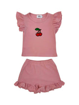 Ruffle Cherry Short Set