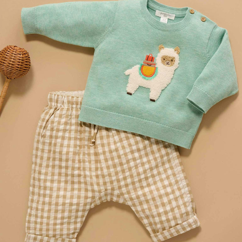 Llama Jumper Aloe Melange